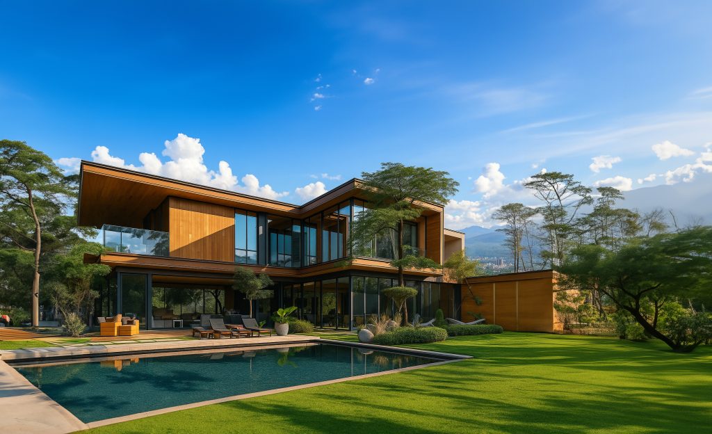 Rumah modern di cluster Royal Garden Resor Dago Pakar Bandung.